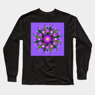 Purple Roses Long Sleeve T-Shirt